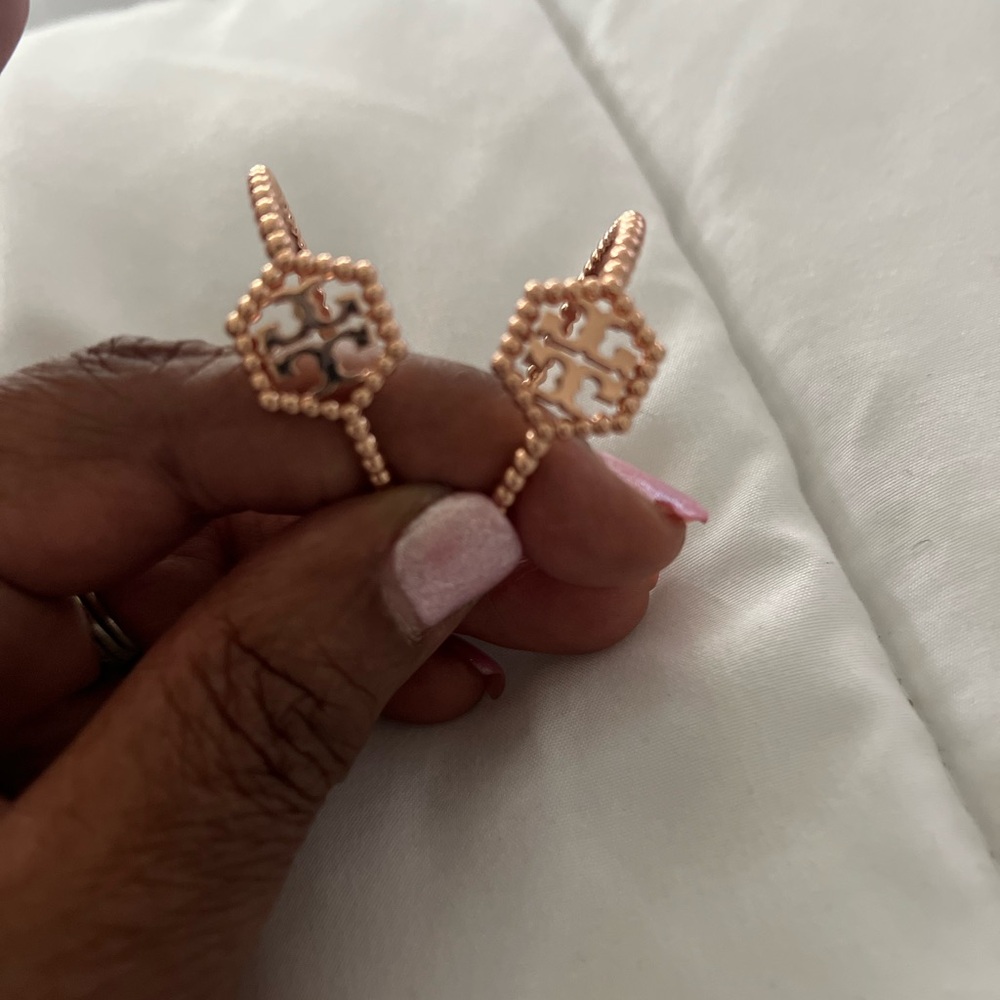 Tory Burch Gold Beaded Earrings